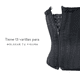 thumbnail image 5 of Corset Faja Colombiana Velvet Moldeadora cinturilla reloj de arena Entrenador de Cintura para mujer Negro S, 5 of 8