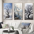 thumbnail image 1 of Designart "White Tree euphony Landscape III" Floral & Botanical Framed Wall Art Set Of 3 - Grey Tree Monochrome Frame Gallery Wall Set For Home Decor, 1 of 6