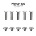 thumbnail image 2 of MasteelfCA 50 Pcs Binding Screw Leather Screw Nail Rivet Button Solid Belt Tack Screw, 2 of 7