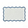 thumbnail image 4 of Alfombra con borde ondulado para la puerta de entrada, el dormitorio y la sala de estar: suave, con pelo afelpado, absorbente de agua y antideslizante para uso en interiores., 4 of 6
