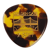 Golden Gate MP-12 Deluxe Tortoise Style Mandolin Pick - Rounded Triangle, 12 Picks