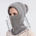 thumbnail image 3 of Odeerbi Winter Hats for Women 2025 Trendy Windproof Outdoors Warm Leisure Hat Gray, 3 of 6