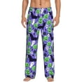thumbnail image 2 of Picia Cute Halloween Mens Soft Woven Cotton Elastic Waistband Sleep Pajama Pant Lounge Sleep Pant With Pockets And Drawstring-X-Large, 2 of 9