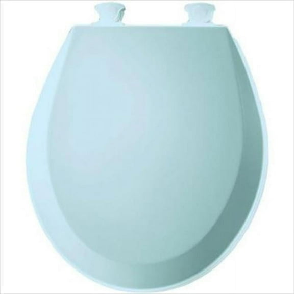 14.375 in.W Lift-Off Round Closed Front Toilet Seat in Dresden Blue