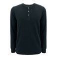 thumbnail image 1 of Playera George para Hombre, de Algodón Tipo Henley Manga Larga Cuello Redondo Lisa Verde Militar Talla 2EG, 1 of 4