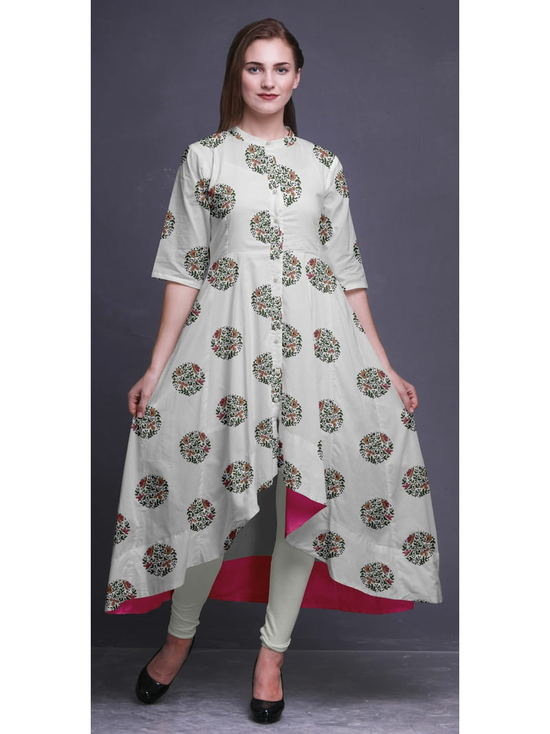 asymmetrical anarkali dress Rama Green Asymmetrical Anarkali With A Dupatta. 5XL / Rama Green main image 0