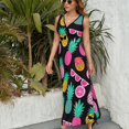 thumbnail image 3 of Flamingo Pattern Sleeveless Dress Female Clothing Dress Women Summer 2025 Dress, 3 of 7