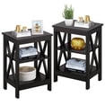 thumbnail image 2 of VECELO 3-Piece Bedroom Set with Metal Bed Frame and 2 Nightstand, Queen Size, 2 of 7