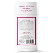 (3 pack) Native Deodorant, Aluminum Free, Cherry & Vanilla Macaron, Deodorant for Women and Men, 2.65 oz