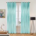 thumbnail image 2 of Turquoise Kitchen Curtains Window Panels, Modern Abstract Art Ombre Striped Insulated Window Treatment Curtain, Grommet Curtains for Bedroom/Living Room/Bathroom, 2 Piece 42"Wx84"L, 2 of 8