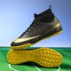 thumbnail image 3 of Zapatos de fútbol para hombre, botas de fútbol con tacos, transpirables, largos, tobillo TF, entrenamiento deportivo al aire libre, ultraligero, 3 of 5