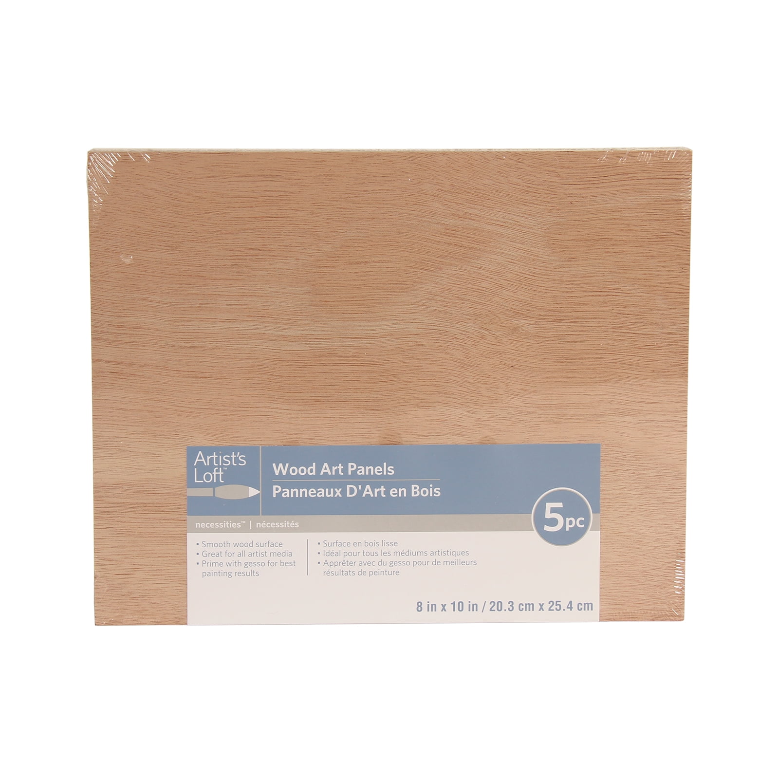 12 Packs: 5 ct. (60 total) 8" x 10" Unfinished Wood Art Panel by Artist's Loft Necessities