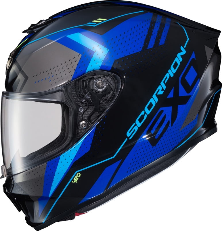 scorpion blue helmet