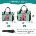thumbnail image 4 of FORMRS Insulated Lunch Bag for Work School Unisex Large Capacity Cooler with Shoulder Strap, Pink Cheetah, 4 of 6