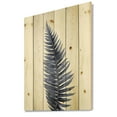 thumbnail image 2 of Designart 'Tropical Blue Watercolour Leaves On White' Bohemian & Eclectic Print on Natural Pine Wood, 2 of 5