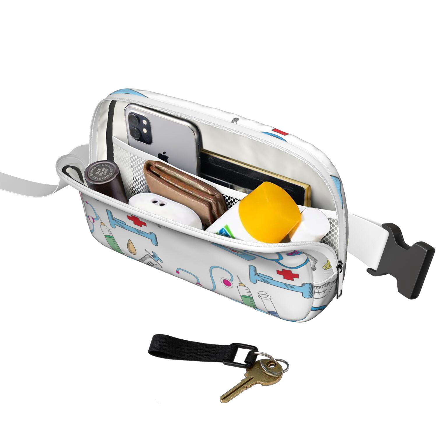 Cute Nurse Aesthetic Belt Bag – Funny Nurse Life Fanny Pack Gift for Nursing Students & Healthcare Heroes, Comfortable & Stylish