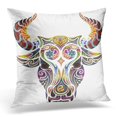 thumbnail image 1 of BOSDECO Cow Head of Bull Rodeo Pillowcase Pillow Cover Cushion Case 20x20 inch, 1 of 1