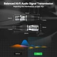 thumbnail image 2 of LAICAIW XLR Microphone Cable 33FT-4 Pack, 3-Pin Heavy Duty Balanced Microphone Cord XLR Male to Female Nylon Braided Speaker Cable for Mixer/Recording Studio/Speaker Systems, 2 of 7