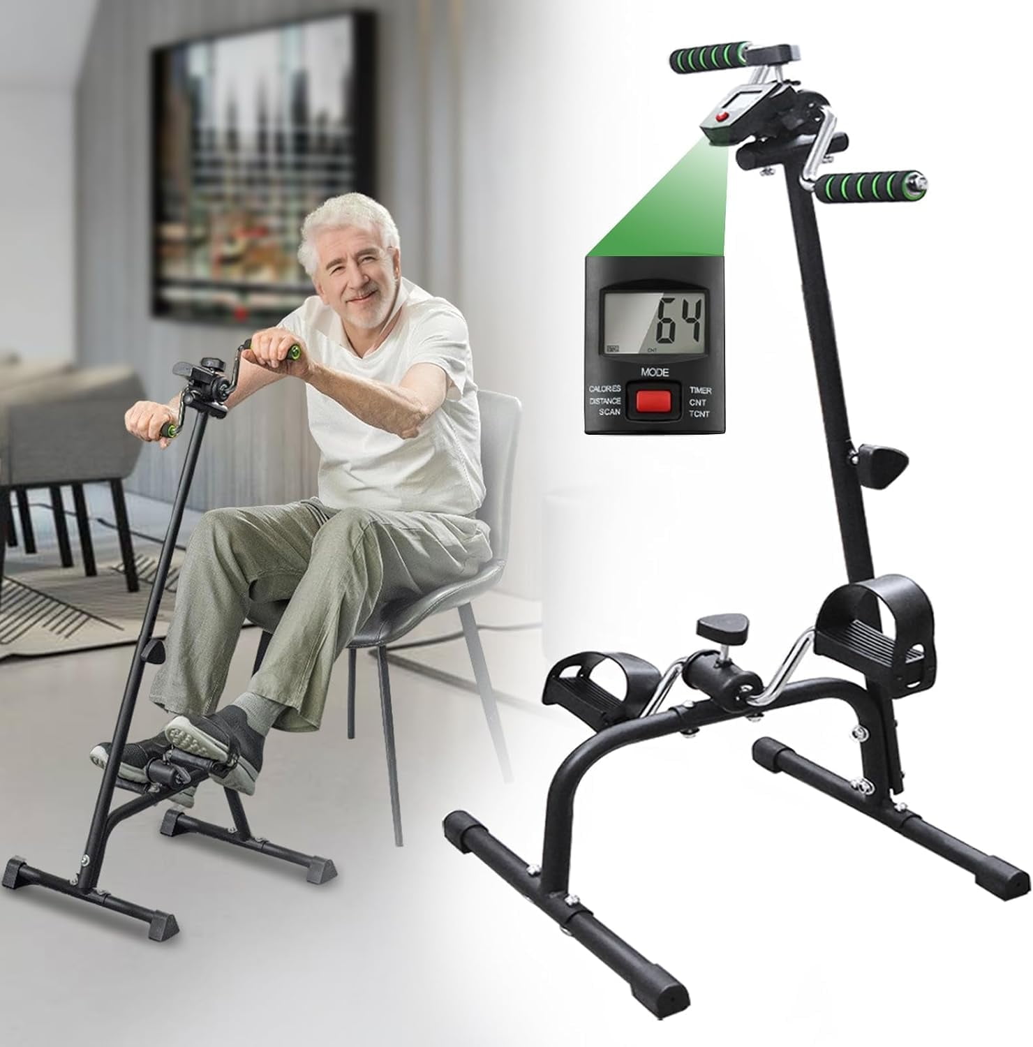 Pedal Exerciser Stationary Bike For Legs Equipment Leg Exercise Bike Leg  Exercise Equipment For Elderly - Main Image