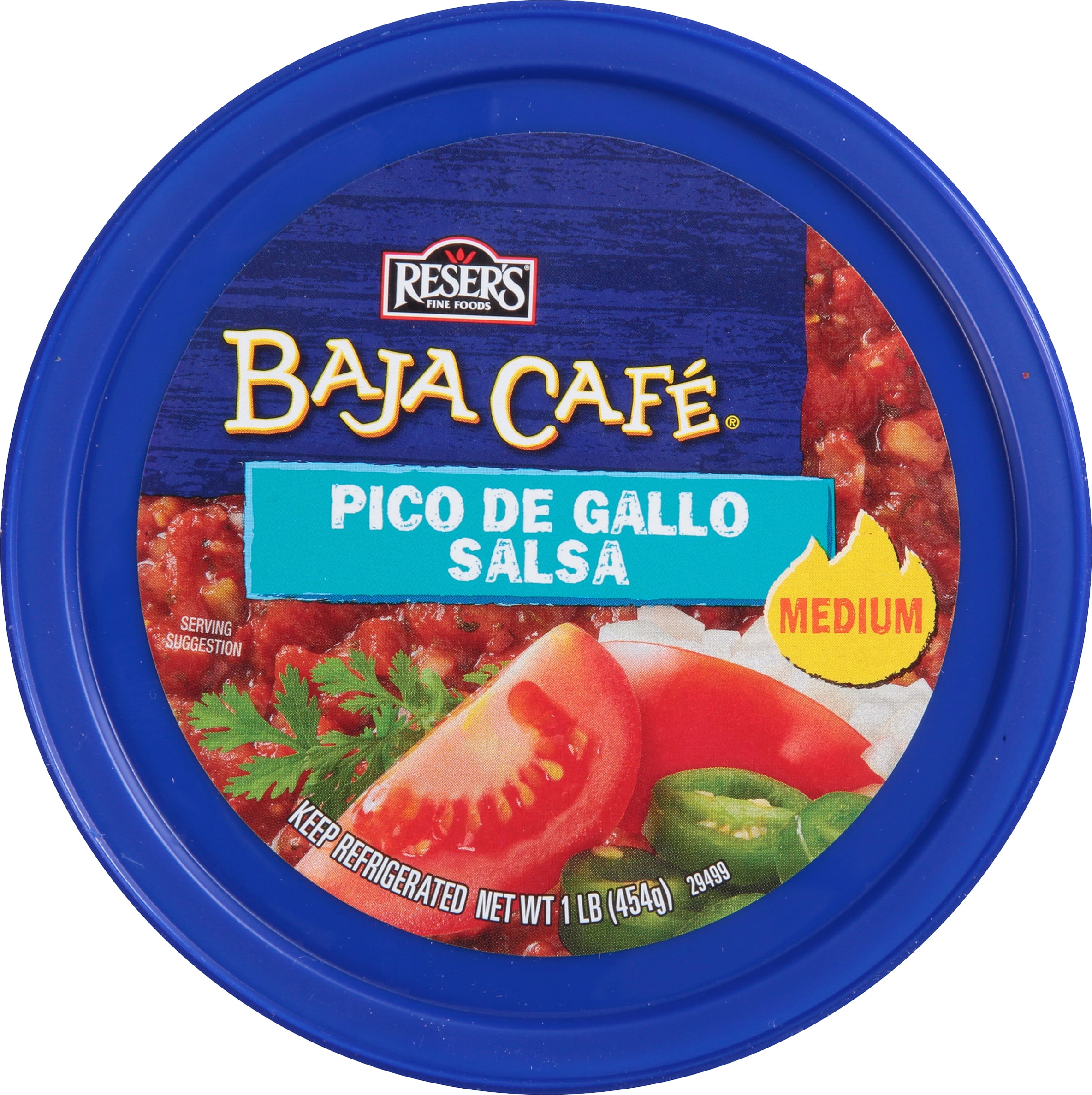 Reser's Baja Cafe Medium Pico De Gallo Salsa, 16 oz Tub (Refrigerated)