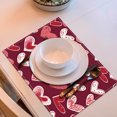 thumbnail image 1 of Wzzjkit Valentine's Day Placemat Festive Party Dining Room Table Cover Home Kitchen Table Heat Mat, 1 of 5