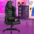 thumbnail image 2 of Posh Living Joann Faux Leather Game Chair Black, 2 of 9