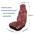 thumbnail image 4 of Sikiie Snake Car Seat Protector 2 Pack Car Seat Cushion Mat, Car Seat Covers for SUV, Truck, Van, 4 of 7