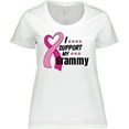 thumbnail image 3 of Inktastic Breast Cancer Awareness I Support My Grammy with Pink Ribbon Women's Plus Size T-Shirt, 3 of 5