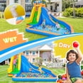 thumbnail image 5 of Costway Inflatable Water Slide Park 3-in-1 Kids Inflatable Bounce House with 680W Blower, 5 of 11