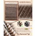 thumbnail image 7 of Goddvenus Brown Manga Lash Clusters with Spikes Wispy D Curl Eyelash Clusters 204PCS 12-20mm Fluffy Faux Mink Individual Lashes Reusable DIY Lash Extensions, 7 of 7