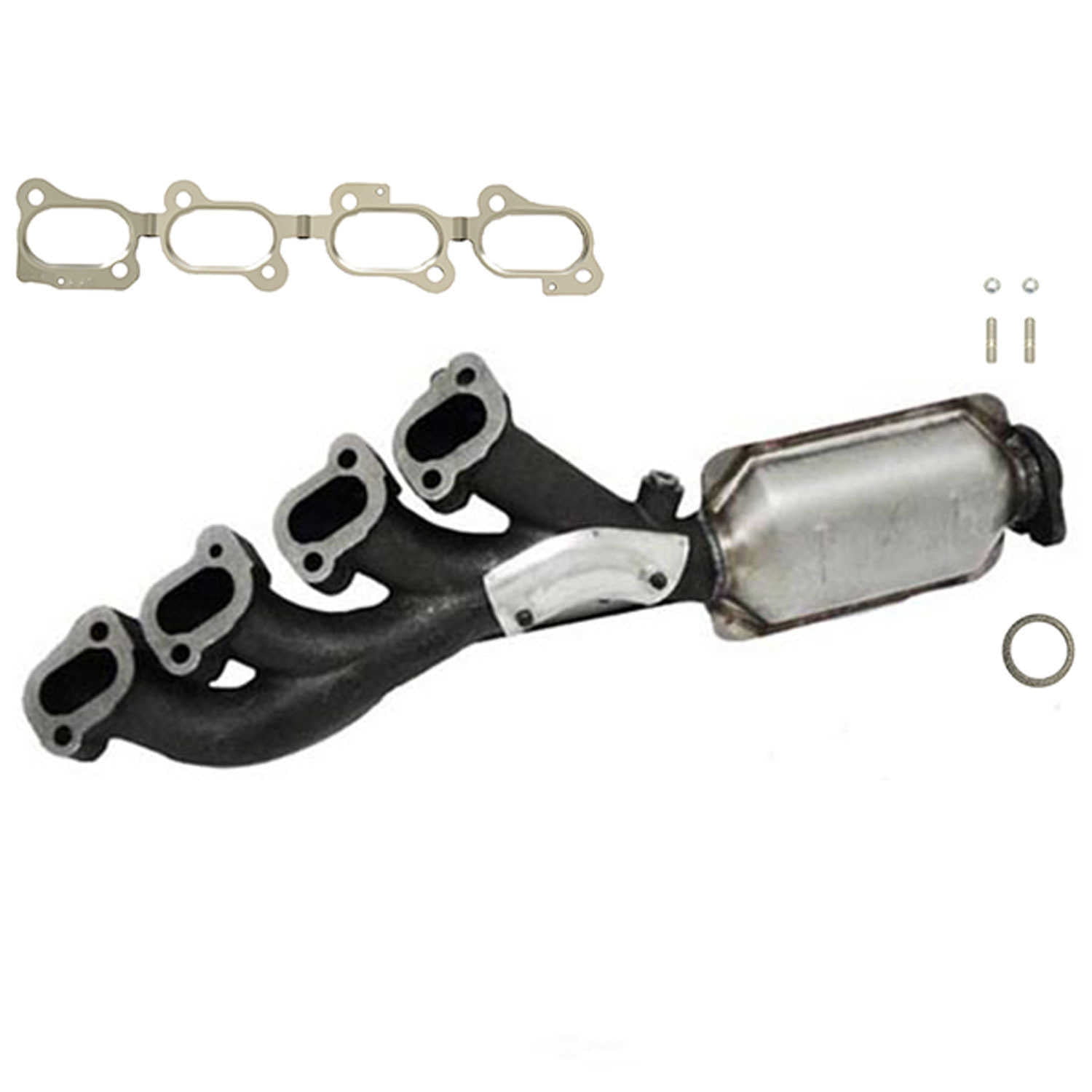 Fits/For Eastern Catalytic Exhaust Manifold With Integrated Catalytic Converter Fits select: 2005-2010 CADILLAC STS, 2004-2009 CADILLAC SRX