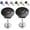 Black, variant on Quick Latch Hood Pins 5Pcs Universal Release Button Aluminum Clip Front Bumper Pin Body Kit(Black)