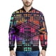 thumbnail image 5 of Chaqueta con cremallera y estampado azteca colorido para hombre, exquisita chaqueta con estampado 3D, tops de gran tamaño para primavera y otoño, chaquetas de manga larga para uso diario, 5 of 5