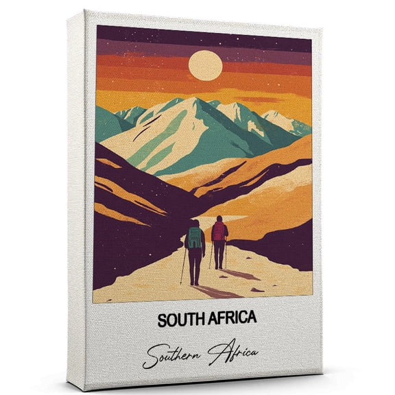 South Africa Travel Canvas Wall Art – Beautiful Travel Decor for Bedroom, Office Southern Africa Canvas Print – Serene and Scenic Wall Decor Gift for Travel Lovers