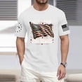 thumbnail image 2 of Trgacdwlo S-5XL Big and Tall 250 Anniversary USA Men's Shirts Patriotic Men Short Sleeve Shirt USA Flag Shirts for Men White XXXL, 2 of 6