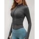 thumbnail image 1 of Chamarra Deportiva Mujer Ajuste Slim Chaqueta Para Mujer Talla L Modelo Gris, 1 of 4