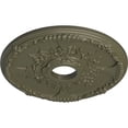 thumbnail image 3 of Ekena Millwork 18"OD x 3 1/2"ID x 1 3/8"P Antioch Ceiling Medallion (Fits Canopies up to 3 1/2"), Hand-Painted Painted Turtle, 3 of 5