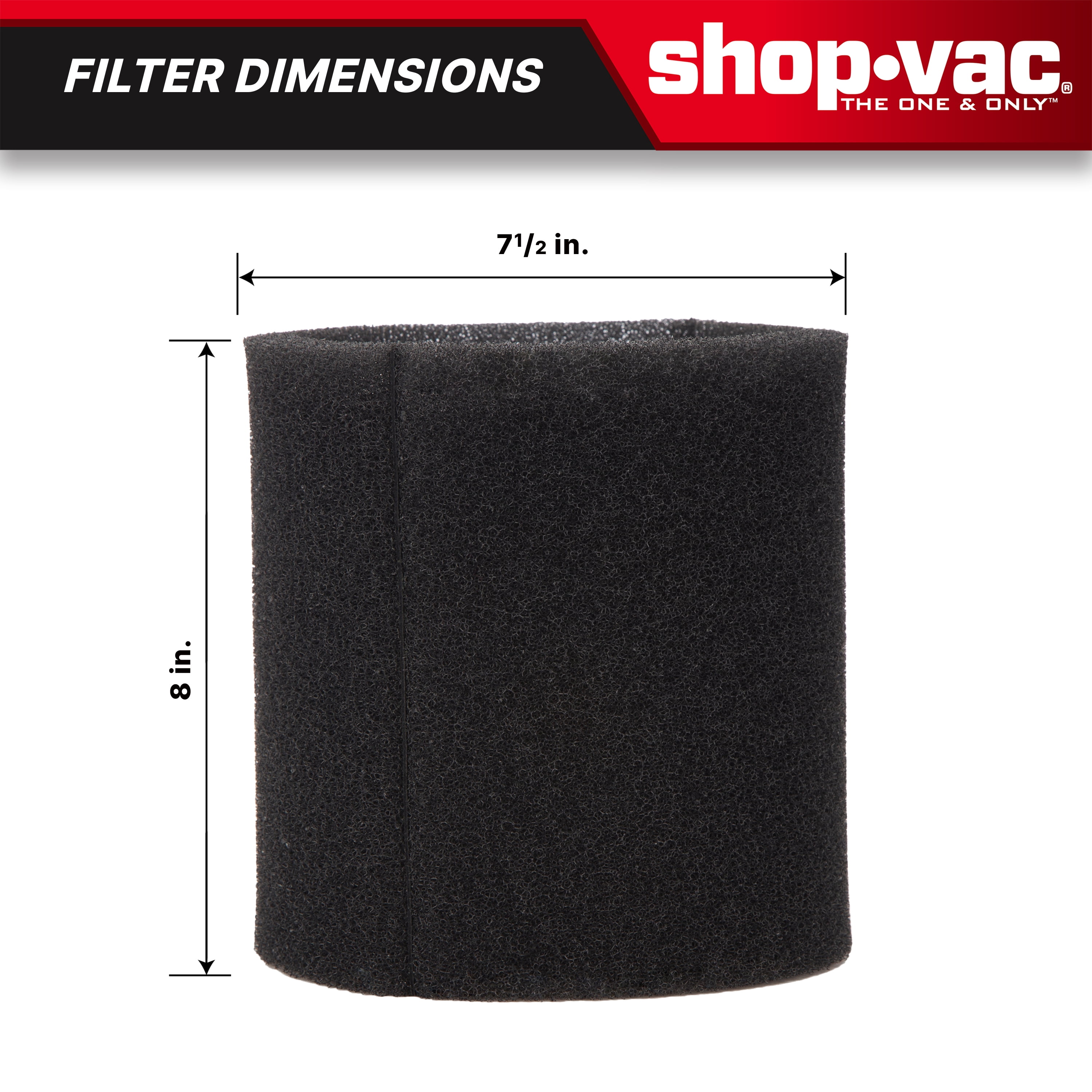 Shop-Vac Large Foam Sleeve, Type R, 90585