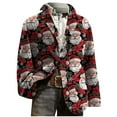 thumbnail image 7 of Mifsaly Mens Christmas Blazer Jacket Plus Size Corduroy Sport Coats 2025 Xmas Sequin Print Button Down Lapel Suit Jackets Snowflake Santa Coat with Pockets Festival Dinner Party Winter Outerwear, 7 of 7