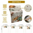 thumbnail image 5 of ERUNPONLY Orange Green Pumpkins Fall Table Runner - 36 Inch Long Thanksgiving Floral Botanical Rustic Cotton Linen Dress Scarves Farmhouse Table Runner for Kitchen Dining, Coffee Table, 13" x 36", 5 of 8