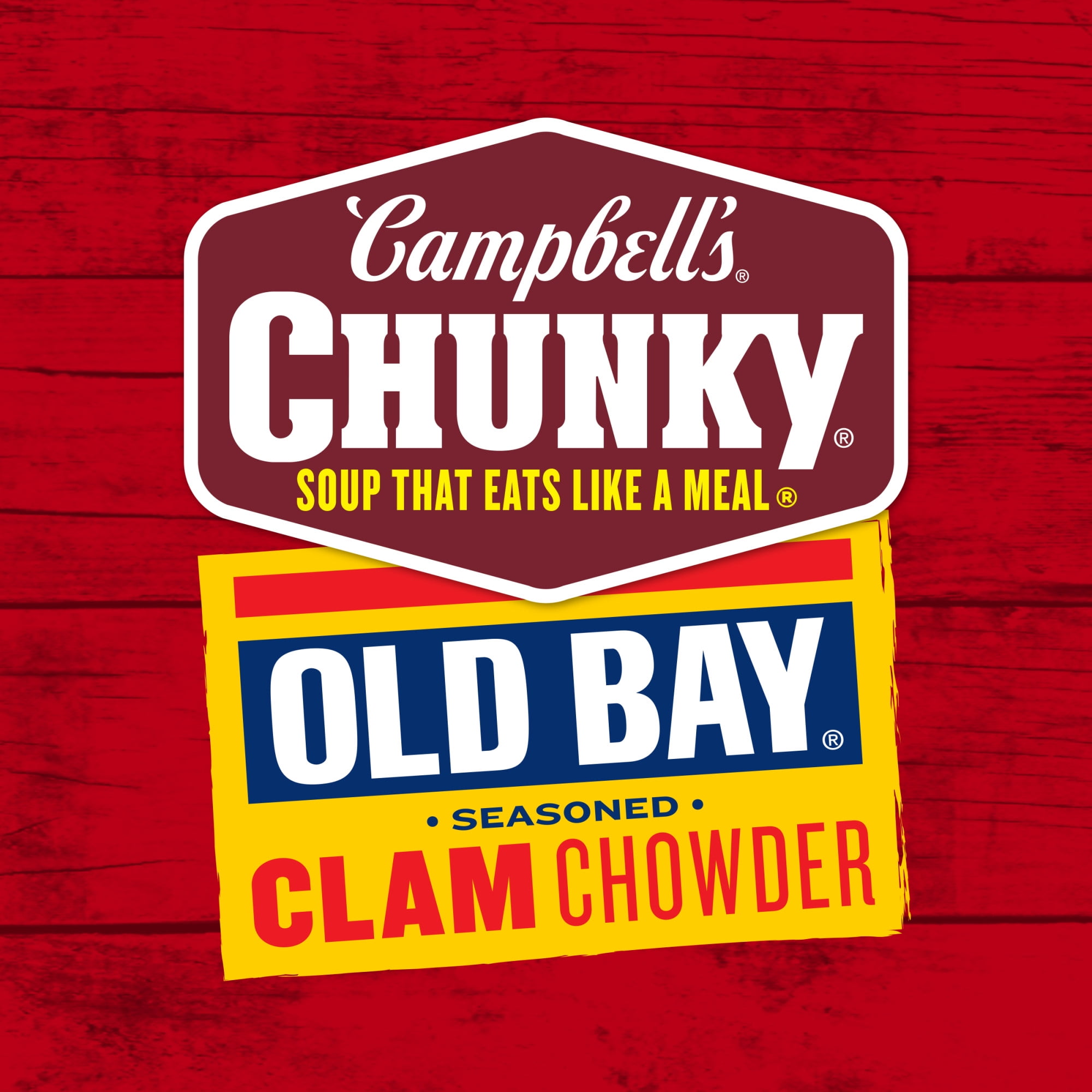 (12 pack) Campbell's Chunky Soup, OLD BAY Seasoned Clam Chowder, 18.8 oz Can