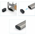 thumbnail image 5 of Tapas de plástico ovaladas para patas de muebles de tubo, paquete de 20, 15 x 30 mm, ideales para sillas, gabinetes y trampolines, 5 of 5