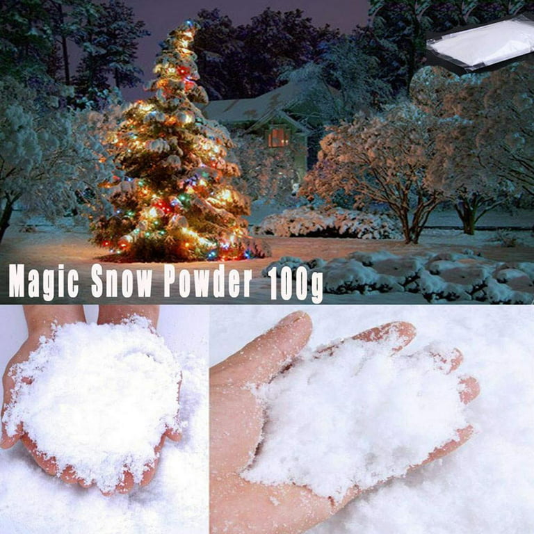 Instant Snow Powder Non Toxic Fake for Christmas Scenes 100g of