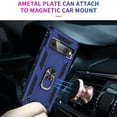 thumbnail image 4 of Feishell Hybrid Armor Phone Case for Google Pixel 7 Pro,Military Grade Shockproof 360 Rotatable Metal Ring Holder Kickstand Support Magnetic Car Mount Dual Layer Protective Phone Cover,Blue, 4 of 7