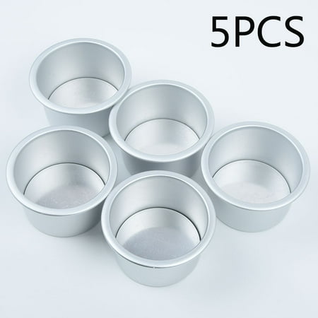 

BESHOM 5Pcs Set 2.5 MINI Cake Mold Bake Pudding Nonstick Baking Mold Tool DIY