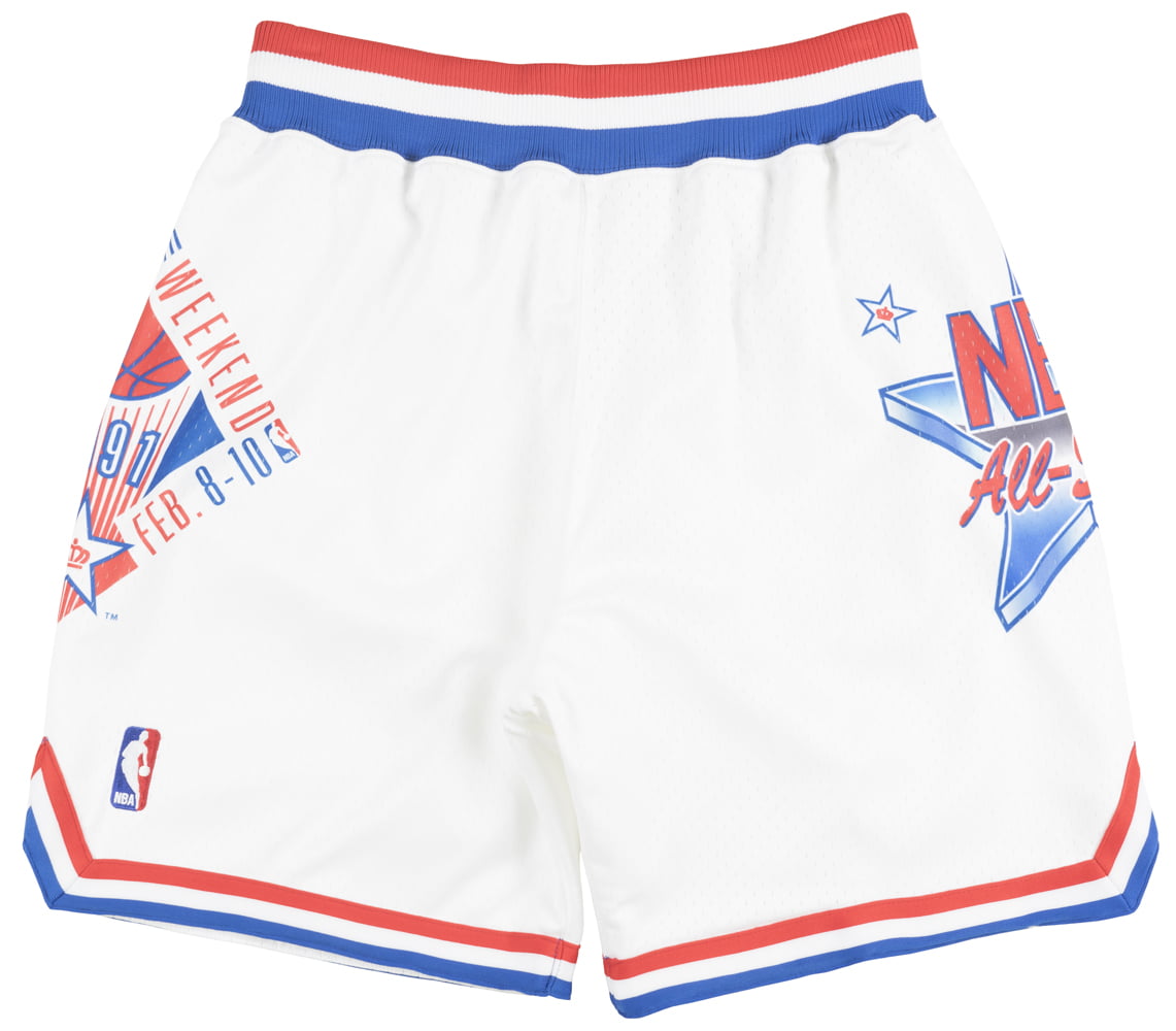 Mitchell and Ness NBA 1991 East All-Star Basketball Shorts Mens White ...