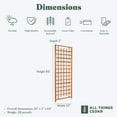 thumbnail image 3 of All Things Cedar TS33 Trellis Panel - Cedar Garden Trellis for Climbing Plants, 3 of 7