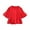 Red, variant on UACY Cute Short Ruffle Sleeve Peplum T-Shirts Crewneck Solid Color Tee Shirts Girls Lightweight Summer Casual Tops (Hot Pink, 7-8 Years)