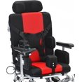 thumbnail image 4 of Bangeran Pegasus Fauteuil Roulant Électrique Ergonomique Élégant pour Handicapé et Cerebral Palsy, Supporte 265 lb, Appuie-Têtes et Accoudoirs Réglables, 47 lb - Rouge Argenté, 4 of 11