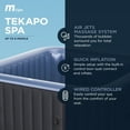 thumbnail image 3 of MSpa Square Inflatable Bubble Massage Spa, 4 to 6 Person Hot Tub, Tekapo, 3 of 8